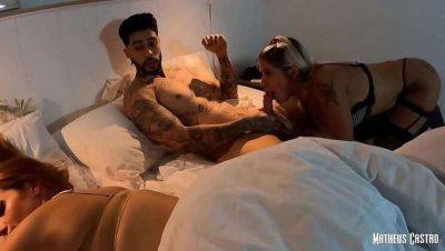 Wedding Night Blowjob: Lucy Deville and Matheus Castro on girlsporntube.one