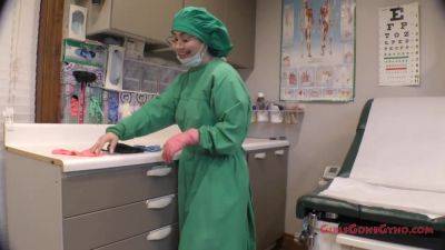 Nurse Lenna Lux Trying On Gloves - Part 1 of 1 on girlsporntube.one