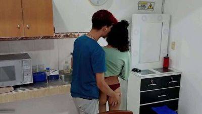 Steamy Step-Sibling Encounter: Pamela Love, a Brunette with a Big Booty, Can't Resist Her Brother's Touch in the Kitchen - FULL STORY - Colombia on girlsporntube.one