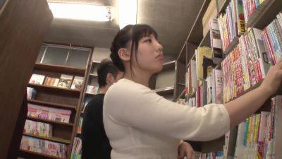 Japanese Babe having sex in bookstore - Japan on girlsporntube.one