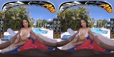 Eden West gets her tight pussy pounded in VR while enjoying a garden of Eden garden experience on girlsporntube.one