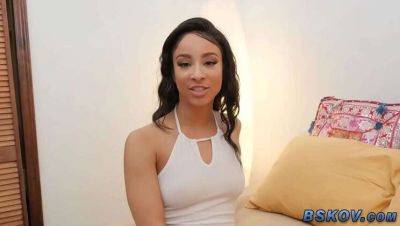 Ebony Teenna Trump Pleasures Herself On Camera on girlsporntube.one