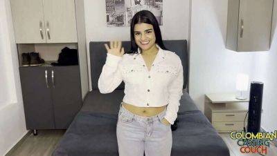 18-Year-Old Latina Virgin Experiences Her First Creampie in a Explicit Casting Couch Encounter on girlsporntube.one