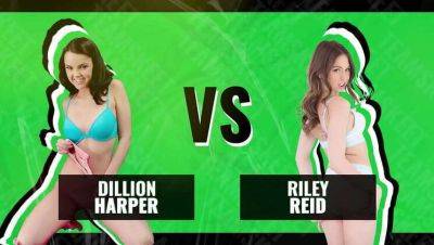 TeamSkeet's Babes Showdown: Riley Reid vs. Dillion Harper - Who Gets the Ultimate Cum Shot Prize? on girlsporntube.one