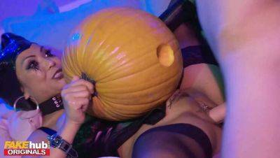 Asian Cutie Polly Pons at College Halloween Party: Pumpkin Pumping & Intimate Encounter - Thailand on girlsporntube.one