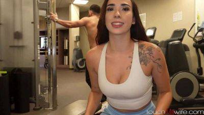 Hot Latin Lady Gaby Ortega Has a X-Rated Encounter at the Hotel Gym on girlsporntube.one