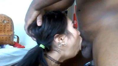 Petite Asian Teen Eva Yi: Extreme Deepthroat with Big Black Cock on girlsporntube.one