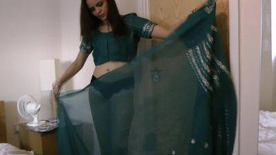 Amateur brunette Jasmine takes off her dress - India on girlsporntube.one