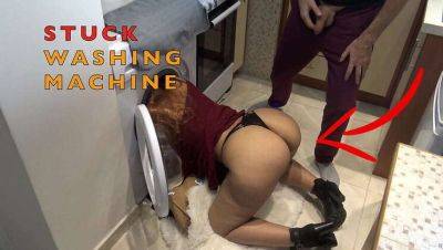 Dumb Maid Trapped in Washing Machine on girlsporntube.one