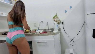 I Visited My Friend and Fucked the Hot Latina in the Bathroom: Leo Skull on girlsporntube.one