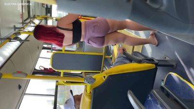 Hot Maid Electra Teases Diogo on Bus - Amateur Voyeur Brazil Gostosa Action - Brazil on girlsporntube.one