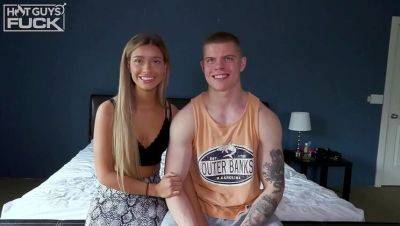 Angelica Foster Sucks and Rides Brock Perry's Big Cock in Hot College Scene on girlsporntube.one