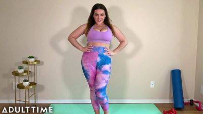 Natasha Nice's Full Body Workout - Big Natural Tits in Yoga Pants on girlsporntube.one