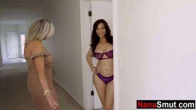 Hot Step Grandma's Friend Seduces Young Boy - Syren De Mer on girlsporntube.one