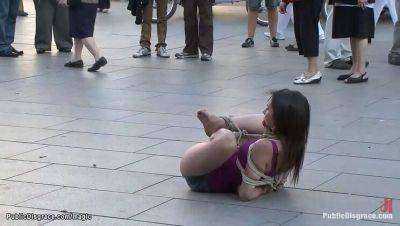 Spanish hottie Samia Duarte gets dominated and punished in public by James Deen - Spain on girlsporntube.one