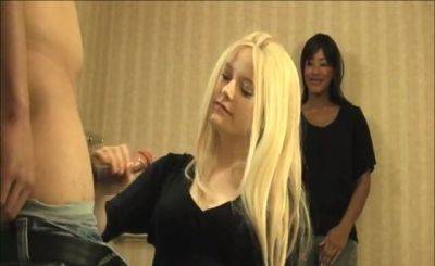 Clothed amateur blonde proves her mom that she knows how to satisfy a man on girlsporntube.one