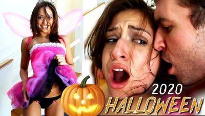 Petite Fairy Princess Sara Luvv Gets Rough Halloween Fuck by James Deen - Hardcore Blowjob & Cumshot on girlsporntube.one