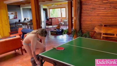 Stepsister Loses Ping Pong Game and Gets Fucked Hard on the Table - JadeKink on girlsporntube.one