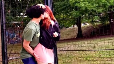 Redhead Schoolmate Lenarica Gives Deepthroat and Rough Sex in the Park on girlsporntube.one