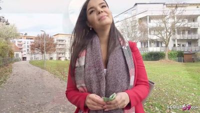 German Scout Sofia Lee with Big Natural Tits Fucked in Street Casting - Germany on girlsporntube.one