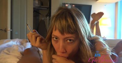 Redhead smokes and blows cock in perverted cam POV oral scenes on girlsporntube.one