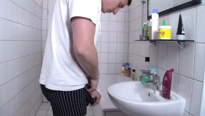 Young Girl Sucks Big Cock in Bathroom - Mature Pussy Fucking with Jason Steel - Germany on girlsporntube.one