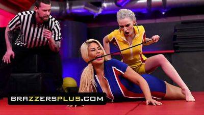 Bridgette B Dominates Kiara Cole in Hot Scissoring Wrestling Match - Brazzers on girlsporntube.one