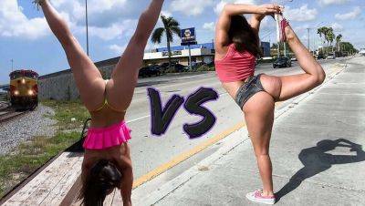 BangBros: Abella Danger vs Kelsi Monroe - Big Ass Battle in Miami on girlsporntube.one