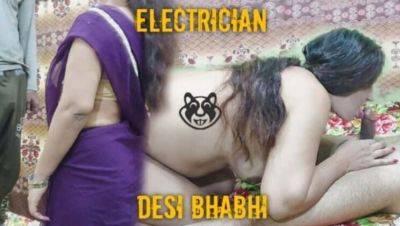 Desi Bhabhi Fucked Hard by Indian Electrician with Big Cock - Tight Pussy Action - India - Pakistan on girlsporntube.one