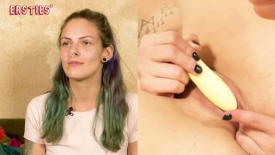 German Amateur Josi Masturbates with Vibrator - Solo Fingering & Wet Pussy Close-Up - Germany on girlsporntube.one